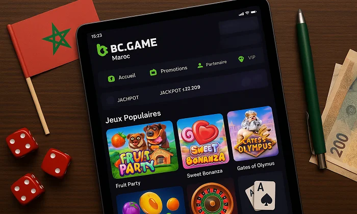 Application mobile BC Game Maroc