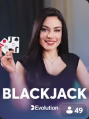 Blackjack Evolution live casino game cover
