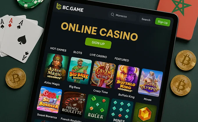 Variety of games available at BC Game Morocco